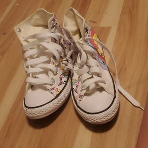 Rainbow unicorn converse